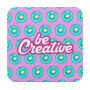 CreaFelt Drink Plus - Custom made RPET-vilten onderzetter, cirkel