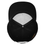 Classic snapbackpet 5 panelen BLACK / BLACK One Size