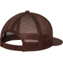 Klassieke truckerpet Brown / White / Brown One Size