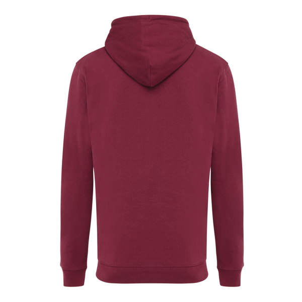 Iqoniq Jasper recycled cotton hoodie, burgundy (XXL)