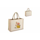 Jute-Katoen Tote OEKO-TEX® 42.5 x 19 x 32 cm 320g/m² - Beige