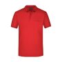 Men's Polo Pocket red 3XL