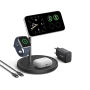 Anker MagGo draadloze oplaadstandaard (3-in-1-standaard), zwart