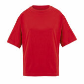BOXY WOMEN - BOXY OVERSIZE T-SHIRT DAMES - XS - Helder Rood