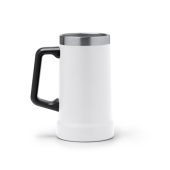RONIN Dubbelwandige Kan van gerecycled RVS, 700ml - wit RONIN Dubbelwandige Kan van gerecycled RVS, 700ml - wit