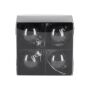 JENS Living Glitter Kerstballen Zwart /4 JENS Living Glitter Kerstballen Zwart /4
