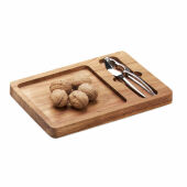 NUTPLATE - Acacia noten kraker set - Hout