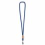 Polyester koord-keycord met bamboe plaatje