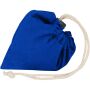 Madras Blend 140 g/m² GRS-gecertificeerde, gerecyclede, opvouwbare katoenen draagtas, 7 liter - Koningsblauw Madras Blend 140 g/m² GRS-gecertificeerde, gerecyclede, opvouwbare katoenen draagtas, 7 liter - Koningsblauw