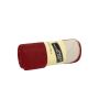 Bonded Fleece Blanket bordeaux/cream one size