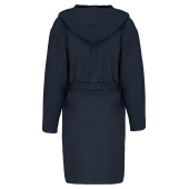 Biologische badjas met capuchon Navy XXL/3XL