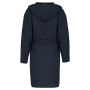 Biologische badjas met capuchon Navy S/M