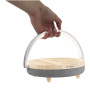 Prixton 4-in-1 speakerlampje met draadloos oplaadstation - Hout