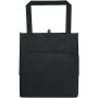 Liberty GRS gerecycled non woven draagtas met bodemplaat 29 l - Zwart Liberty GRS gerecycled non woven draagtas met bodemplaat 29 l - Zwart