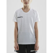 *Pro Control stripe jersey jr whi/sil/bla 122/128