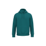 Ecologische uniseks sweater met capuchon Peacock Green XL