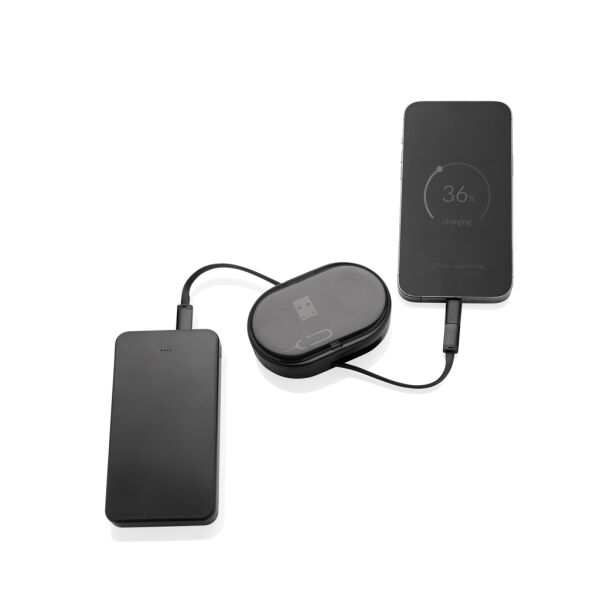 Chargevix RCS rplastic multifunctionele 60W-oplaadset, zwart Chargevix RCS rplastic multifunctionele 60W-oplaadset, zwart