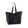 BEAU AWARE™ 400gsm recycled canvas all-round shopper, donkerblauw