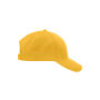 Brushed 6 Panel Cap yellow one size