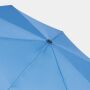 Stormvaste, automatisch te openen- en sluiten, uit 3 secties bestaande opvouwbare paraplu BORA hemelsblauw