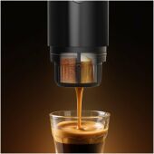 Prixton Roma draagbaar koffiezetapparaat - Zwart