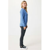 IQONIQ Denali gerecycled katoen sweater ongeverfd, heather blue (XXS)