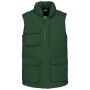 Gewatteerde bodywarmer forest green 5XL