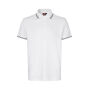 Contrast poloshirt | stretch - Wit, 4XL Contrast poloshirt | stretch - Wit, 4XL