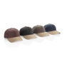 BEAU AWARE™ Washed 6 panel 270gsm cotton twill two tone cap, bruin