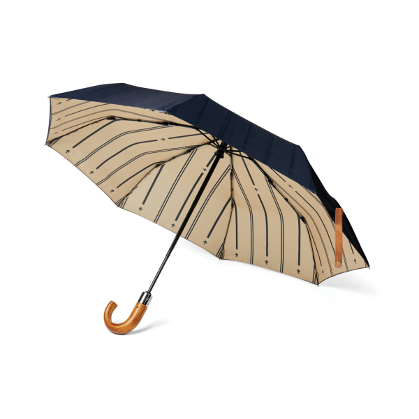 VINGA Bosler AWARE™ RPET 21" opvouwbare paraplu, donkerblauw