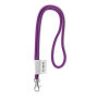 Polyester 2-kleurige koord-lanyard met full color label