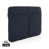 Laluka AWARE™ gerecycled katoenen 15,6 inch laptophoes, donkerblauw