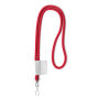 Polyester 2-kleurige koord-lanyard met full color label