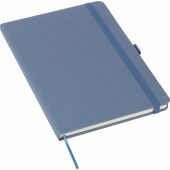 Gerecycled bioafval en kartonnen notitieboek A5 Gertrud blauw