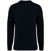 Ecologische uniseks sweater met ronde hals French Terry Washed black 4XL