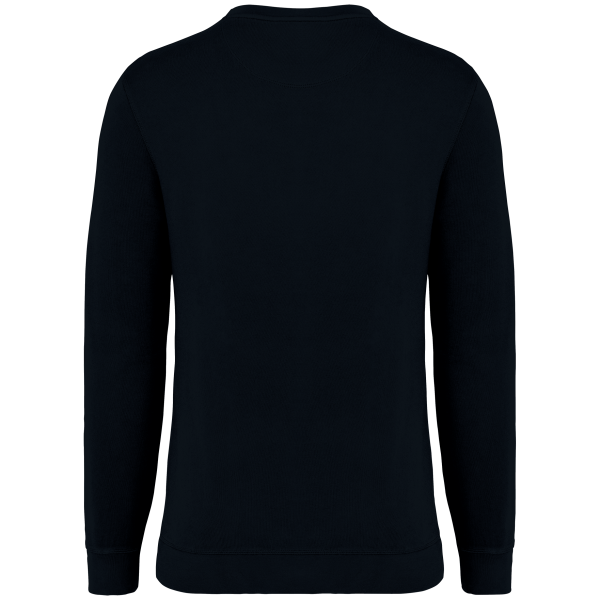 Ecologische uniseks sweater met ronde hals French Terry Washed black 4XL Ecologische uniseks sweater met ronde hals French Terry Washed black 4XL