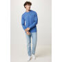 IQONIQ Denali gerecycled katoen sweater ongeverfd, heather blue (XXS)