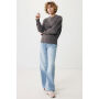 IQONIQ Kruger gerecycled katoen relaxed sweater, antraciet (M)