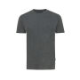IQONIQ Manuel gerecycled katoen t-shirt ongeverfd, heather anthracite (M)