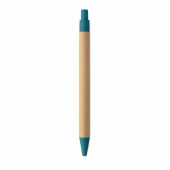 ITEA COLOUR - Bamboe balpen met drukknop - Blauw