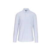Striped White / Oxford Blue