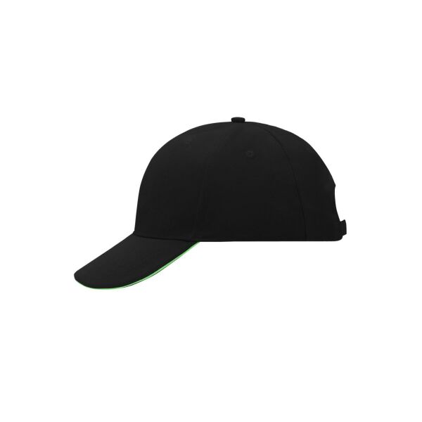 6 Panel Sandwich Cap black/lime green one size 6 Panel Sandwich Cap black/lime green one size