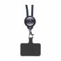 Lace Lanyard GRS RPET 0,5 cm telefoonkeycord - navy