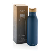 Avira Alcor RCS gerecycled RVS enkelwandige waterfles 600ML, donkerblauw