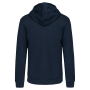 Herensweater met rits en capuchon in contrasterende kleur Navy / Red XS