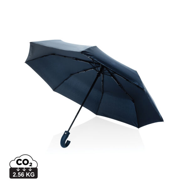 KENTO URBAN 21'' AWARE™ 190T RPET auto open-/sluitparaplu, donkerblauw KENTO URBAN 21'' AWARE™ 190T RPET auto open-/sluitparaplu, donkerblauw