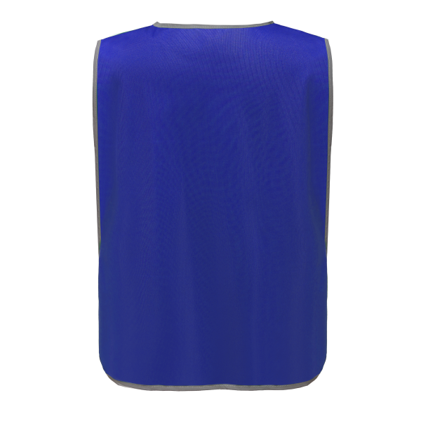 Personalisatie veiligheidshesje met reflecterende rand Royal Blue S/M Personalisatie veiligheidshesje met reflecterende rand Royal Blue S/M