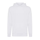 Iqoniq Rila lichtgewicht gerecycled katoen hoodie, wit (XL)