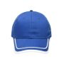6 Panel Piping Cap royal/white