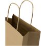 Kraftpapieren tas van 120 g/m² met gedraaide hengsels - 18 x 9 x 23 cm - Kraftbruin